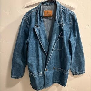 double breasted jean jacket